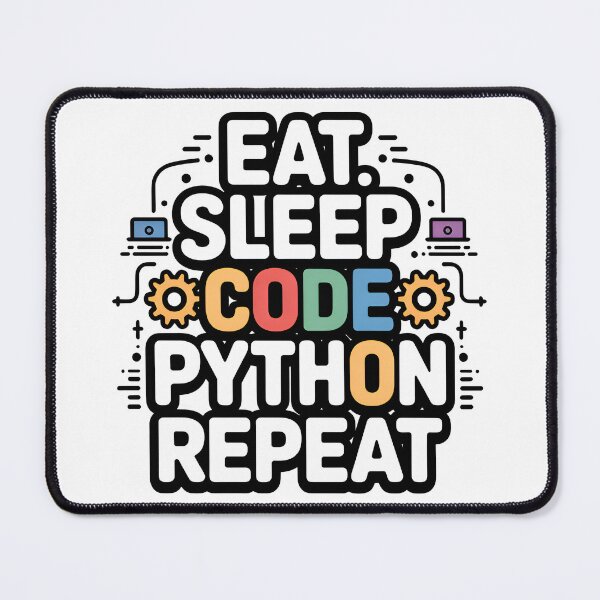 Item preview, Eat Sleep Code Python Repeat Colorful Developer designed and sold by Zenith Design.