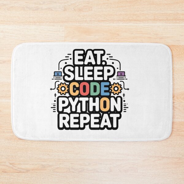 Item preview, Eat Sleep Code Python Repeat Colorful Developer designed and sold by Zenith Design.