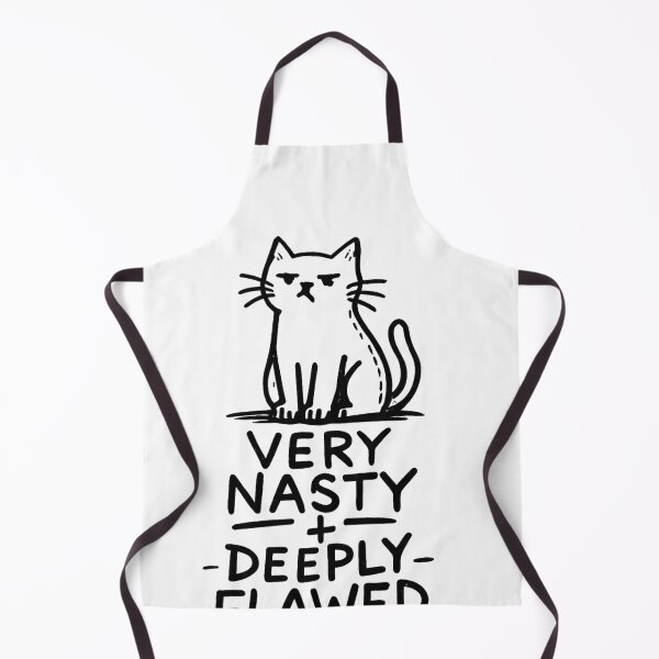 Item preview, Very Nasty + Deeply Flawed Grumpy Cat Lover Sarcastic Humor Misanthrope designed and sold by Feral Feline.