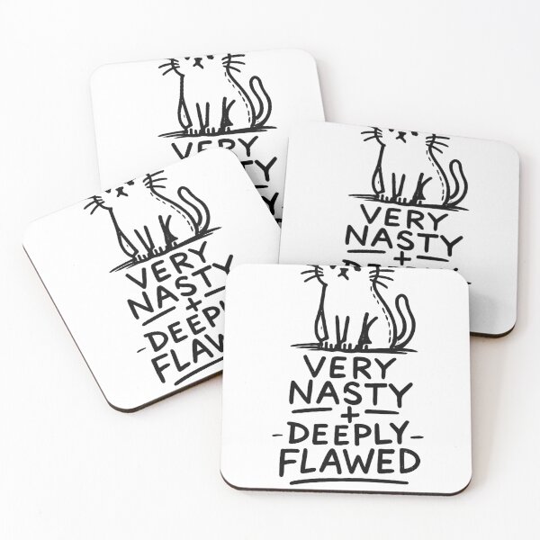 Item preview, Very Nasty + Deeply Flawed Grumpy Cat Lover Sarcastic Humor Misanthrope designed and sold by Feral Feline.