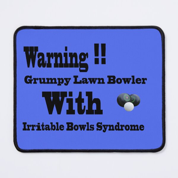Item preview, "Funny Who's Grumpy: A Whimsical Lawn Bowls Design" designed and sold by A-Work-Of-Art.