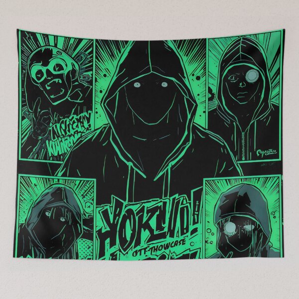 Item preview, Neon Hacker Street Art Illustration designed and sold by VibePrints101.