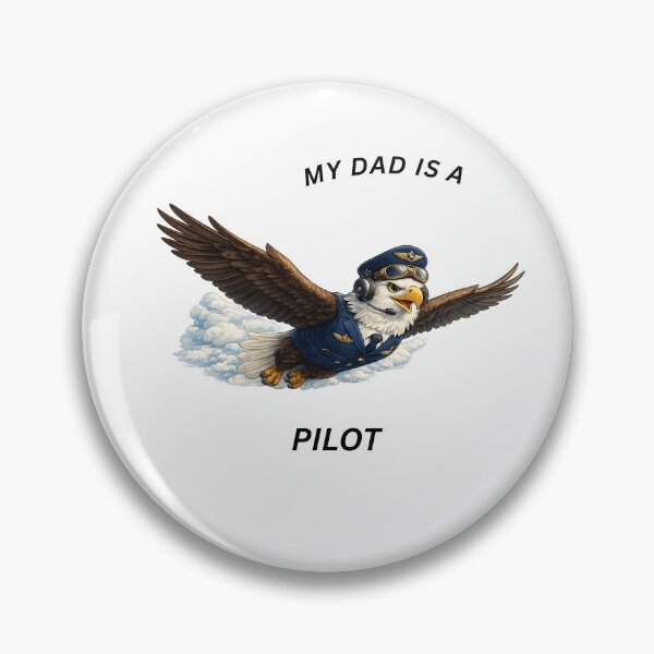 Item preview, My Dad Is a Pilot Eagle – Cute Aviation Animal Design designed and sold by GeoWild Designs.