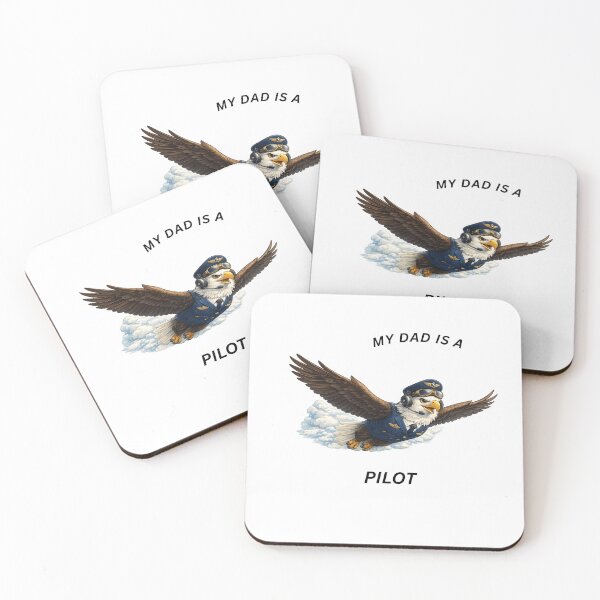 Item preview, My Dad Is a Pilot Eagle – Cute Aviation Animal Design designed and sold by GeoWild Designs.