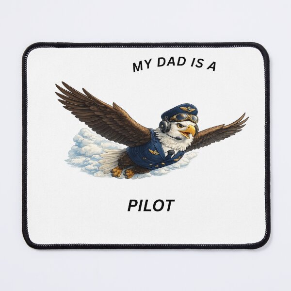 Item preview, My Dad Is a Pilot Eagle – Cute Aviation Animal Design designed and sold by GeoWild Designs.