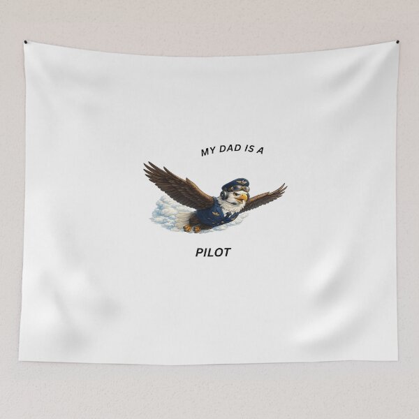 Item preview, My Dad Is a Pilot Eagle – Cute Aviation Animal Design designed and sold by GeoWild Designs.