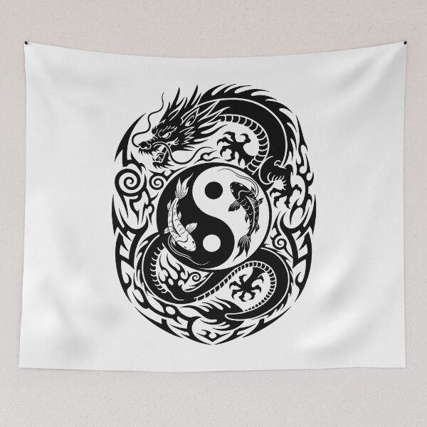 Item preview, Ying Yang / Koi Fish / Dragon designed and sold by DarrenAshenOne.