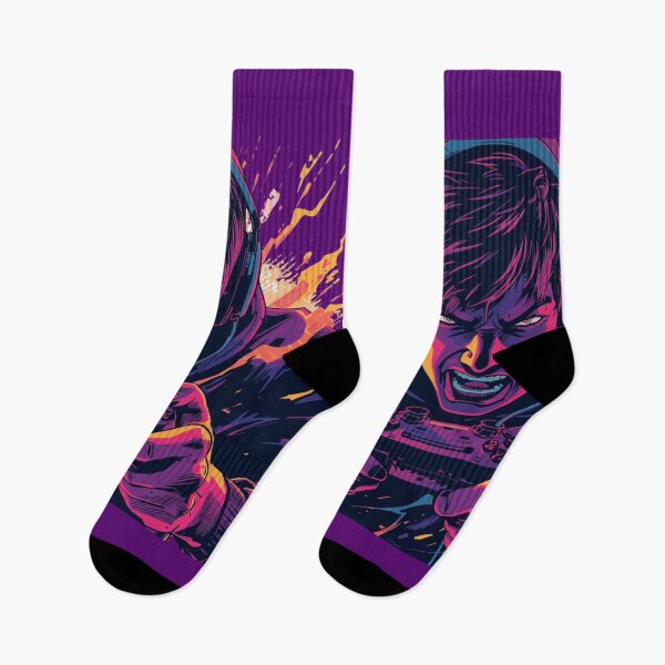 Item preview, Intense Gamer Art - Neon Esports Controller Illustration - Angry Gaming Artwork. designed and sold by LunaPrintCo.