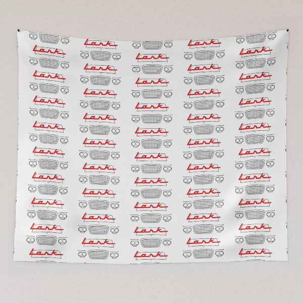 Item preview, Studebaker Lark 1960s classic car black outline with logo designed and sold by soitwouldseem.