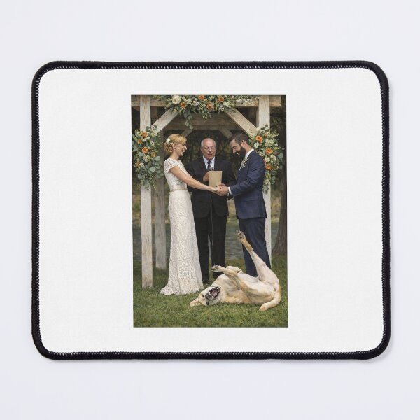 Item preview, Wedding vows and playful pup designed and sold by donchago.