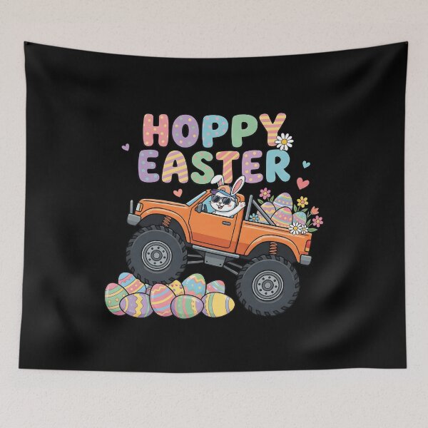 Item preview, Kids Hoppy Easter Monster Truck Bunny designed and sold by KroghDs.