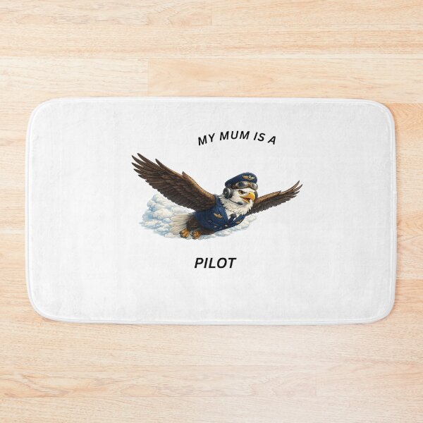 Item preview, My Mum Is a Pilot Eagle – Cute Aviation Animal Design designed and sold by GeoWild Designs.