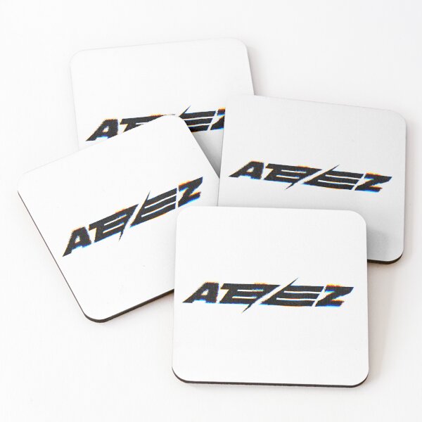 Item preview, Ateez Black Glitch Logo designed and sold by Gwenpai_Art.