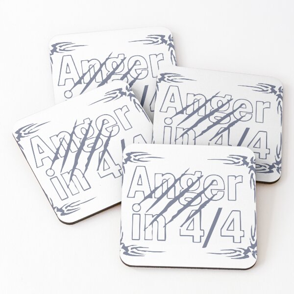 Item preview, Anger in 4/4 – Heavy Music Rhythm Statement Design 2 designed and sold by FlamaC.