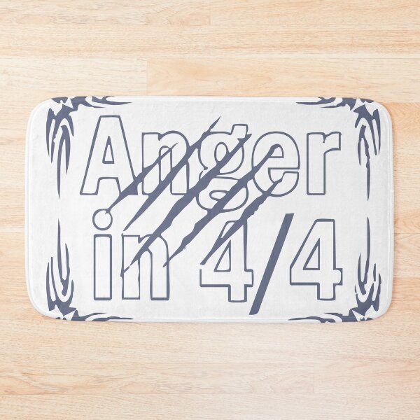 Item preview, Anger in 4/4 – Heavy Music Rhythm Statement Design 2 designed and sold by FlamaC.