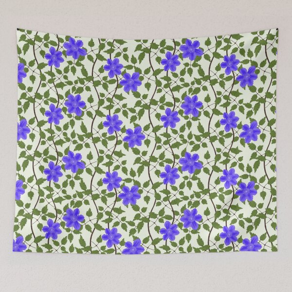 Item preview, Clematis Repeat Pattern  designed and sold by KateVanFloofno1.