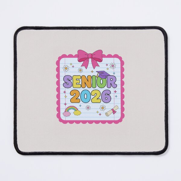 Item preview, Coquette Senior 2026 Aesthetic - Pink Bow School Notebook Design designed and sold by FormalDehyena.