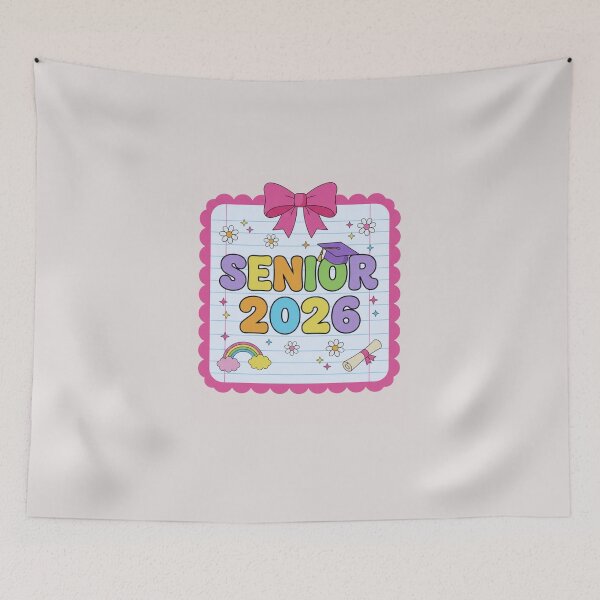 Item preview, Coquette Senior 2026 Aesthetic - Pink Bow School Notebook Design designed and sold by FormalDehyena.