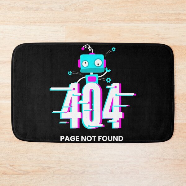 Item preview, 404 Page Not Found Glitch Robot Tech Error designed and sold by Zenith Design.