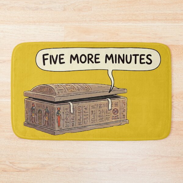 Item preview, Five More Minutes - Funny Sleepy Mummy Sarcophagus designed and sold by MythoWorldddd.