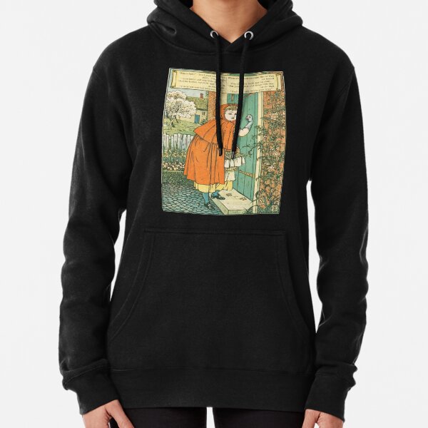 Little Red Riding Hood original illustration Pullover Hoodie
