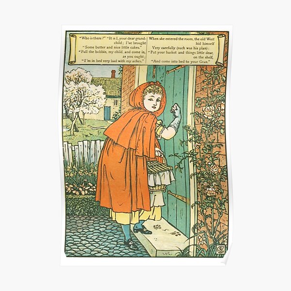 Little Red Riding Hood original illustration Poster