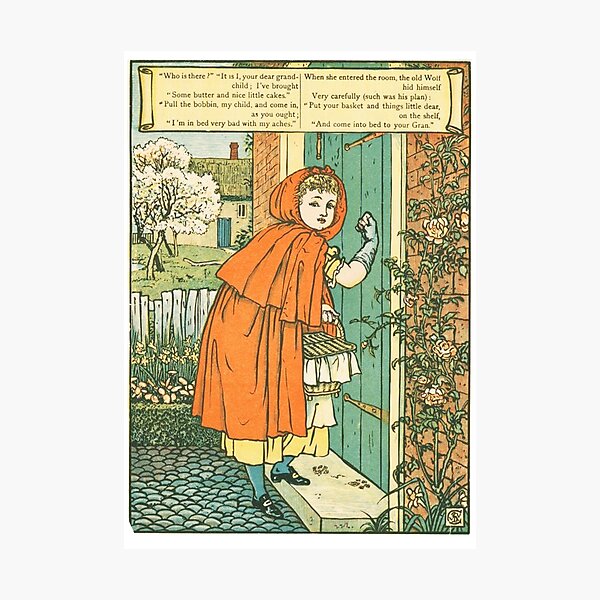 Little Red Riding Hood original illustration Photographic Print