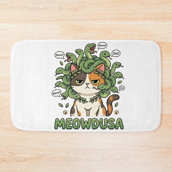 Item preview, Meowdusa - Funny Cute Cat Medusa Greek Mythology Pun designed and sold by MythoWorldddd.