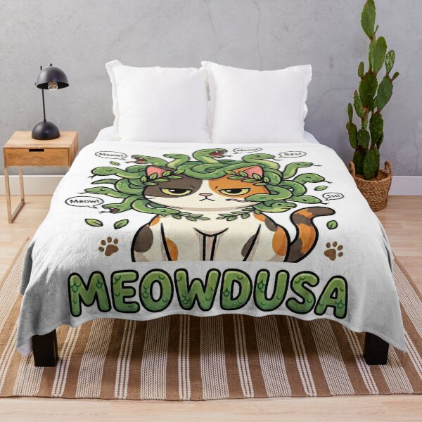 Item preview, Meowdusa - Funny Cute Cat Medusa Greek Mythology Pun designed and sold by MythoWorldddd.