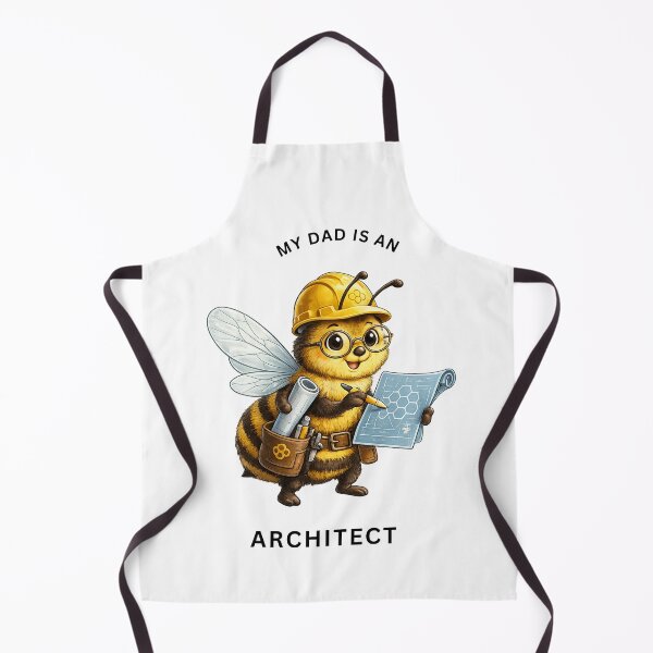 Item preview, My Dad Is an Architect Bee – Cute Builder Animal Design designed and sold by GeoWild Designs.