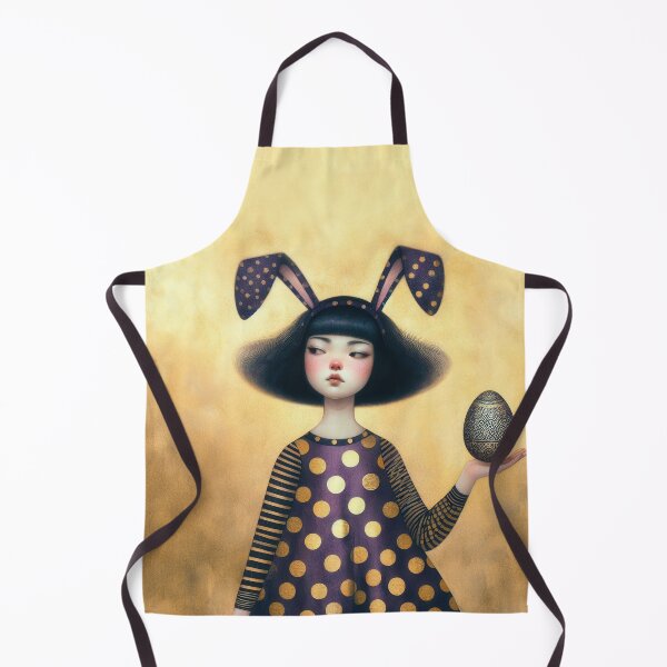 Item preview, a cute girl holding a egg with easter outfit designed and sold by ideandesign.