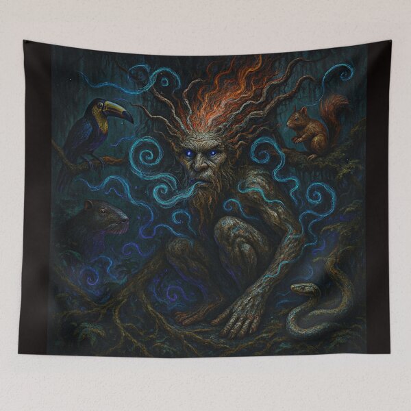 Item preview, Brazilian Guardian of the Forest: Dark Reinterpretation of Curupira #1 designed and sold by Helios Be. Lavsh.