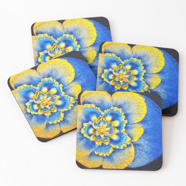 Item preview, Yellow and BLUE flower  designed and sold by mariaaa8.