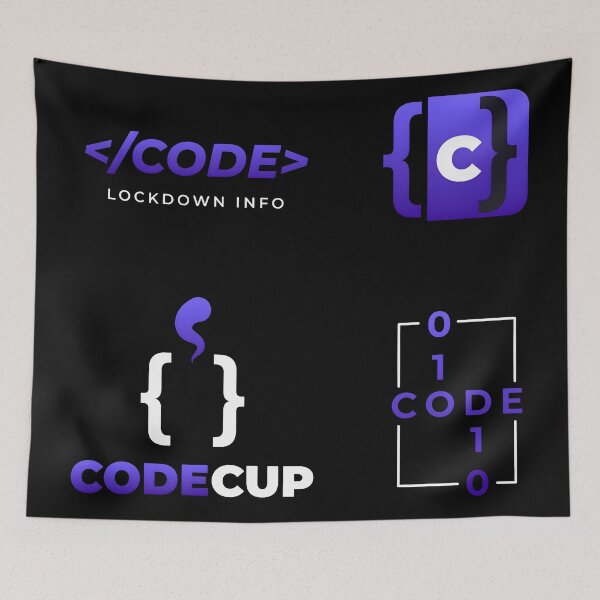 Item preview, Coding Logo Pack Code Cup And Tech Emblems designed and sold by Zenith Design.