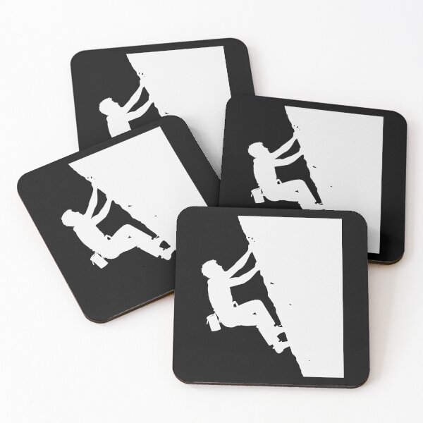 Item preview, Rock Climber Silhouette – Vertical Grip Motion Design designed and sold by BrushRushX.