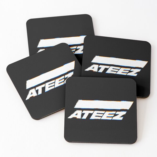 Item preview, Ateez White Glitch Logo designed and sold by Gwenpai_Art.