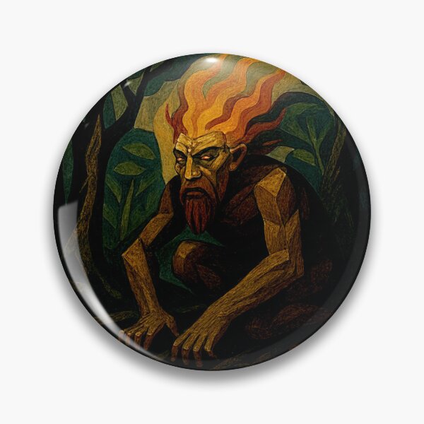 Item preview, Brazilian Guardian of the Forest: Dark Reinterpretation of Curupira #3 designed and sold by Helios Be. Lavsh.