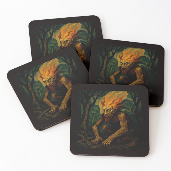 Item preview, Brazilian Guardian of the Forest: Dark Reinterpretation of Curupira #3 designed and sold by Helios Be. Lavsh.