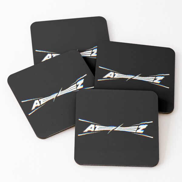 Item preview, Ateez White Glitch Logo designed and sold by Gwenpai_Art.
