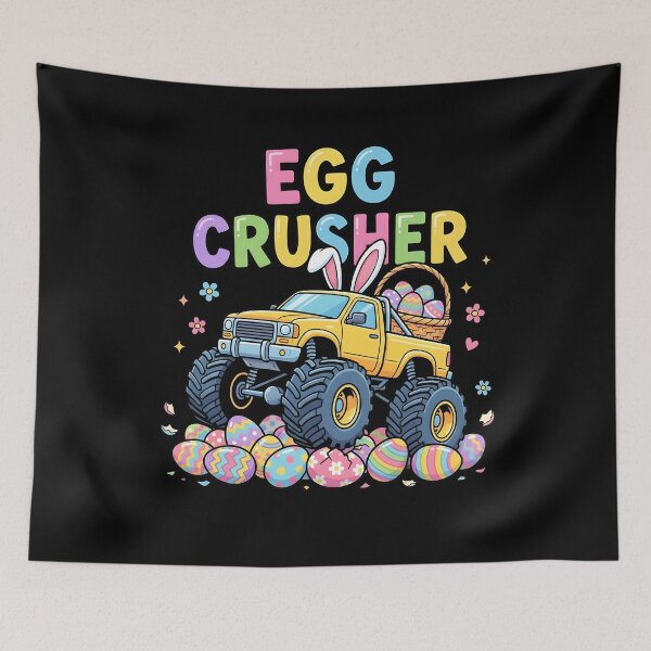 Item preview, Egg Crusher Easter Monster Truck Kids designed and sold by KroghDs.