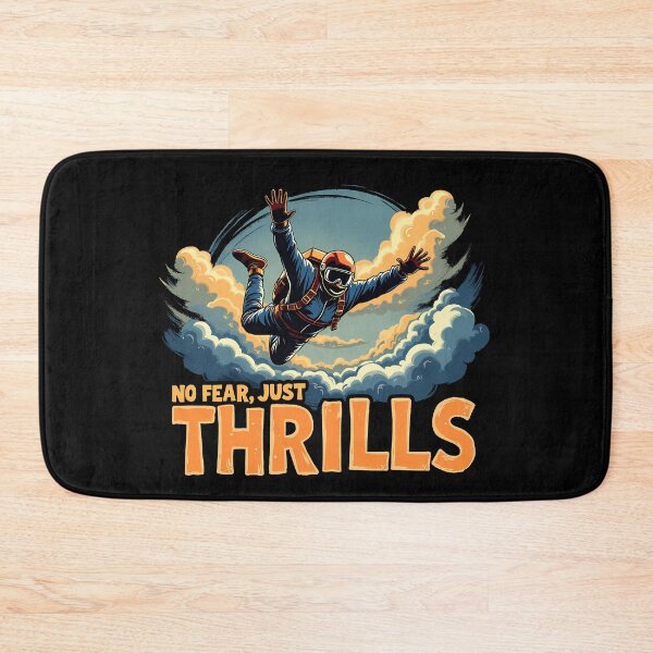 Item preview, No Fear Just Thrills – Skydiving Extreme Sport Design designed and sold by CyfroweMysli.