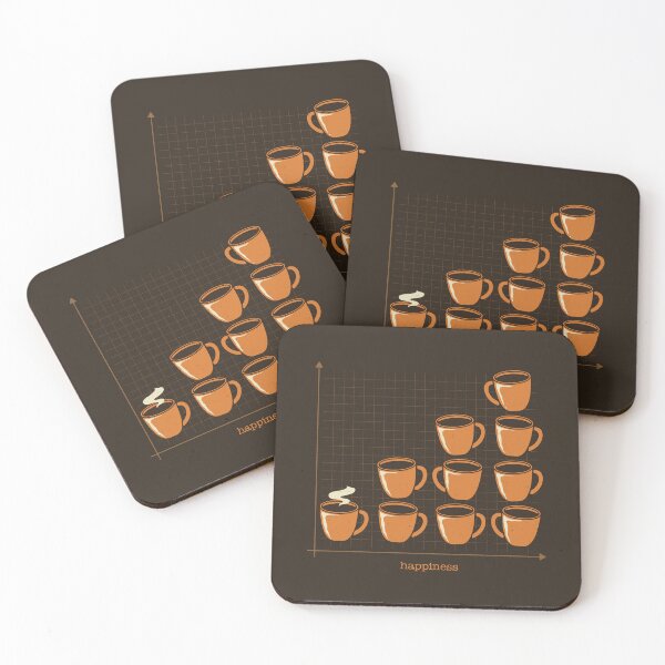 Item preview, Coffee & Happiness Graph by Tobe Fonseca designed and sold by Tobe Fonseca®.