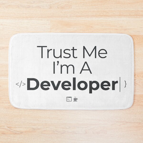 Item preview, Trust Me I Am A Developer Funny Programmer Quote designed and sold by Zenith Design.