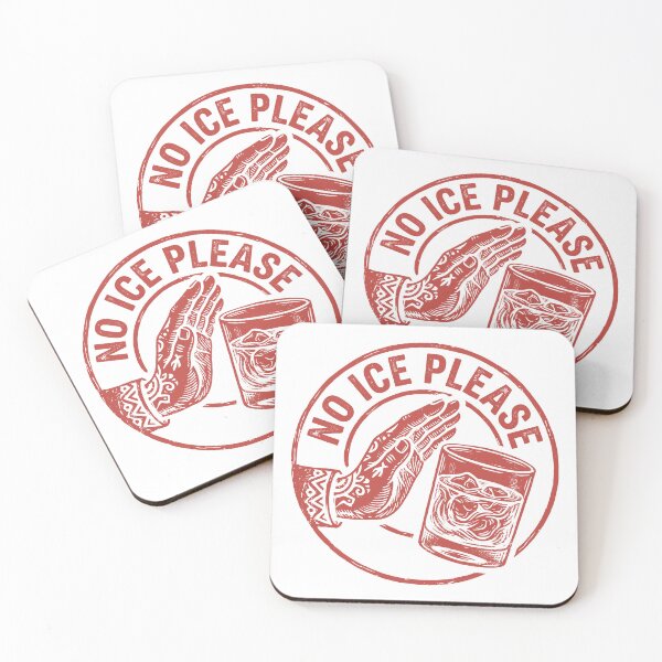 Item preview, No Ice Please Vintage Bar Stamp designed and sold by BearJams.