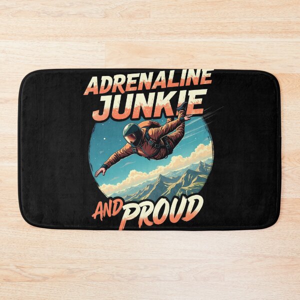 Item preview, Adrenaline Junkie and Proud – Skydiving Shirt Design designed and sold by CyfroweMysli.