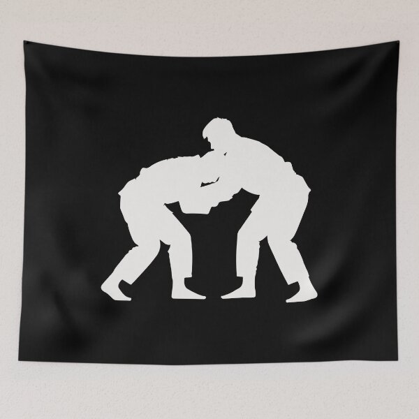 Item preview, Jiu Jitsu Grappling Silhouette – Combat Motion Design designed and sold by BrushRushX.