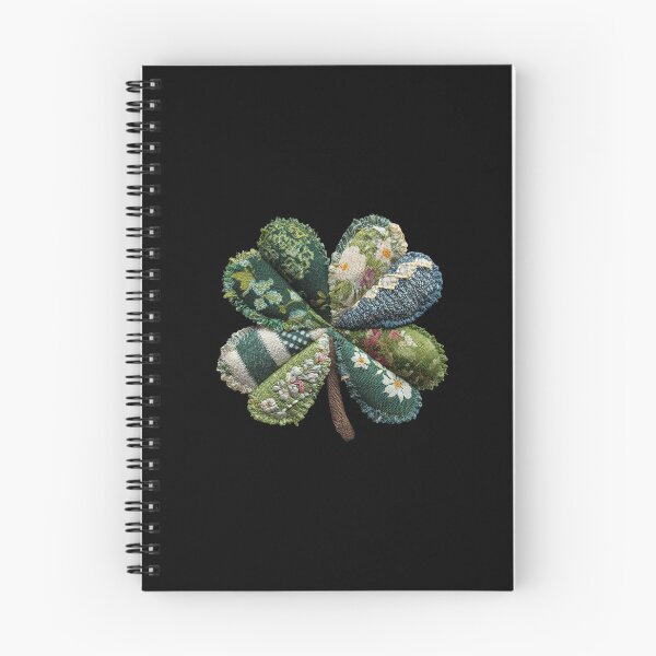 Item preview, Patchwork quilted applique shamrock 4 leaf clover designed and sold by MendaciousMina.