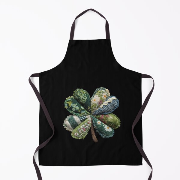 Item preview, Patchwork quilted applique shamrock 4 leaf clover designed and sold by MendaciousMina.