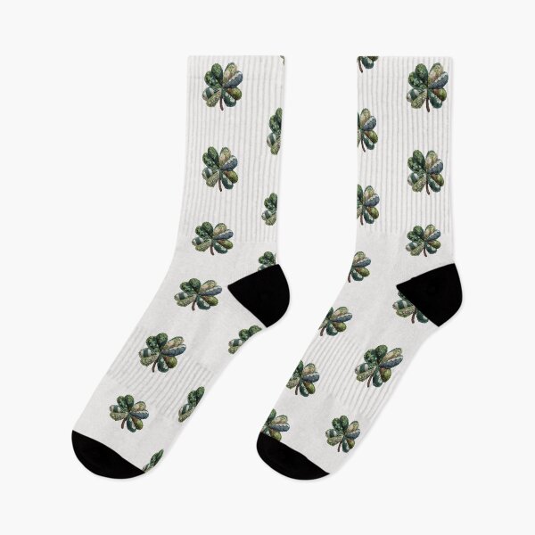 Item preview, Patchwork quilted applique shamrock 4 leaf clover designed and sold by MendaciousMina.