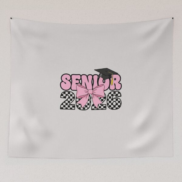 Item preview, Senior 2026 Pink Bow Graduation Coquette Aesthetic Preppy designed and sold by FormalDehyena.